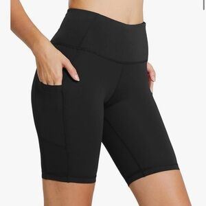 Plus Size Black Bike Shorts